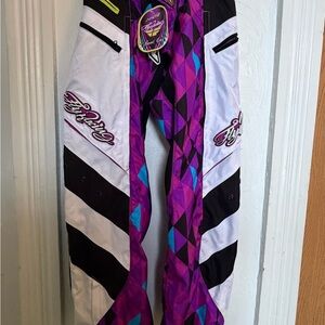 Purple and Black Pants snow pants